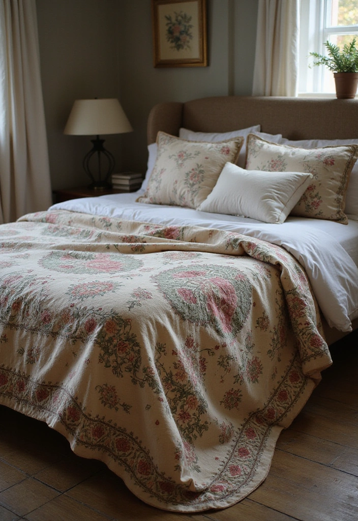 18 Cozy Bedroom Textiles That Will Make You Want to Snuggle All Day Long! - 9. Vintage Bedspreads