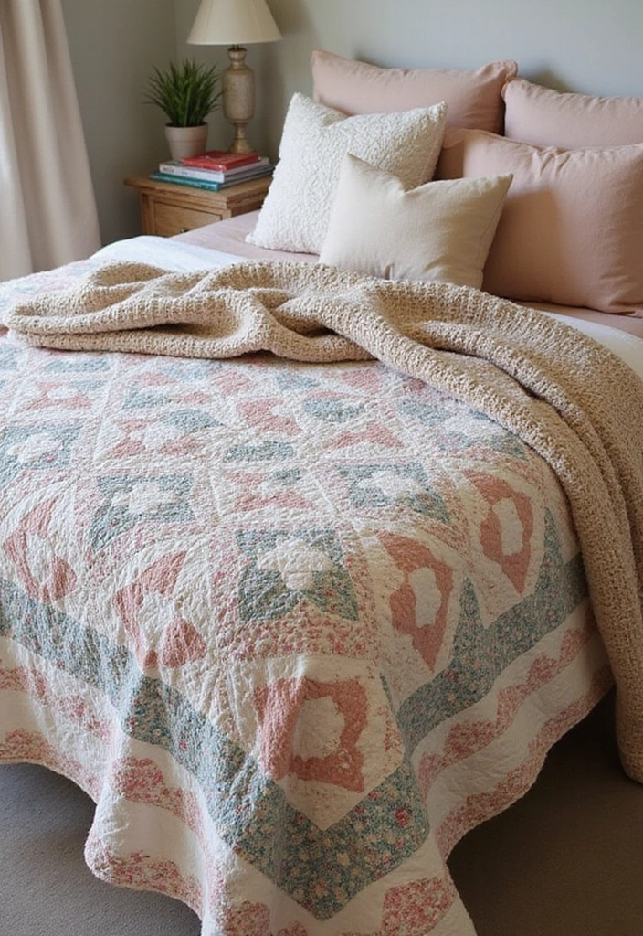 18 Cozy Bedroom Textiles That Will Make You Want to Snuggle All Day Long! - 17. Quilted Bedspreads