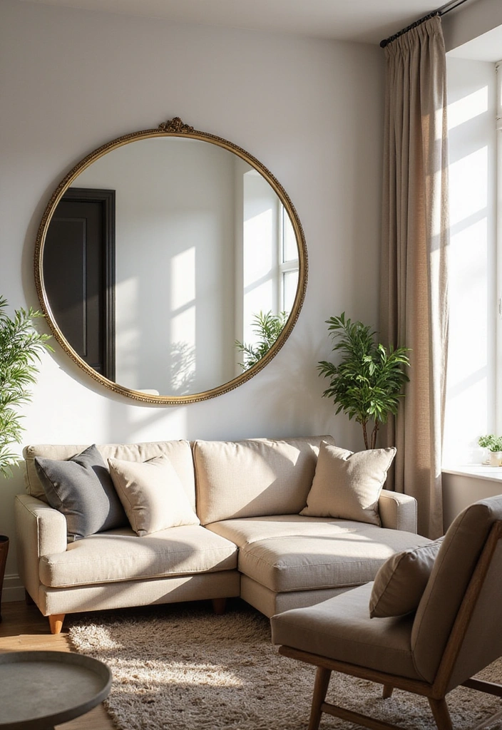 15 Stylish Tiny Apartment Decor Ideas That Won't Break the Bank (#5 Is a Game Changer!) - 4. Mirrors for Illusion of Space