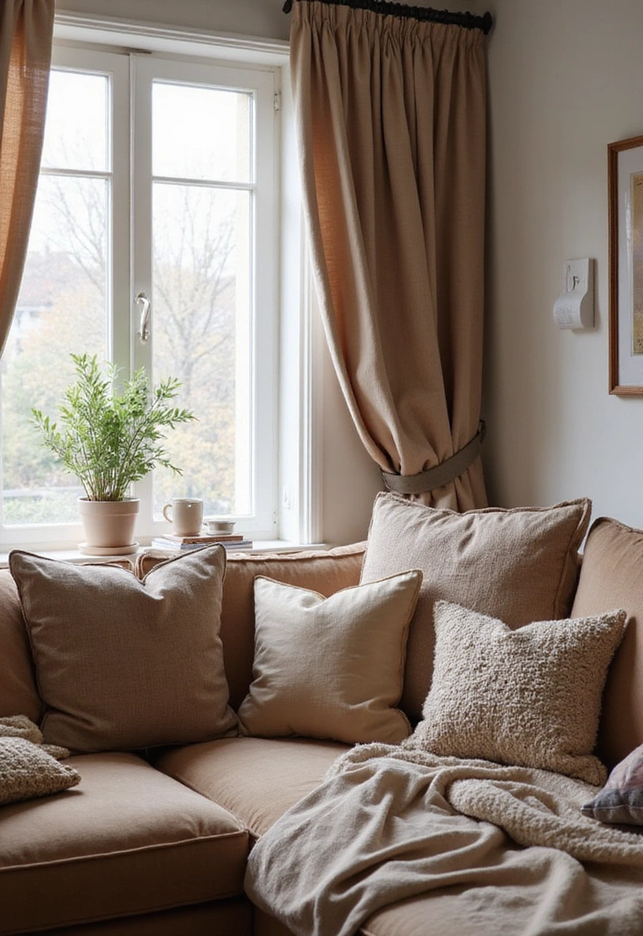 15 Stylish Tiny Apartment Decor Ideas That Won't Break the Bank (#5 Is a Game Changer!) - 10. Textured Fabrics