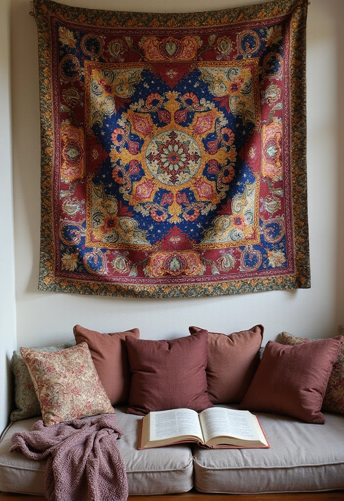 18 Cozy Bedroom Textiles That Will Make You Want to Snuggle All Day Long! - 8. Artistic Tapestries