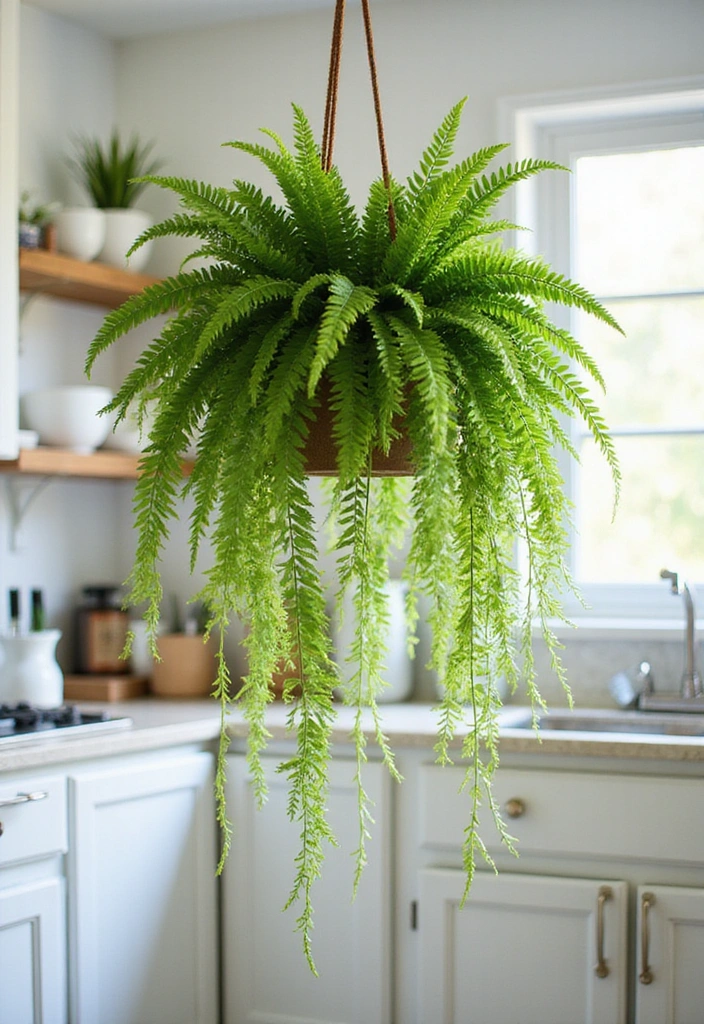 18 Small House Plants Perfect for Tiny Apartments (Even #5 Fits on Your Desk!) - 10. Boston Fern (Nephrolepis exaltata)