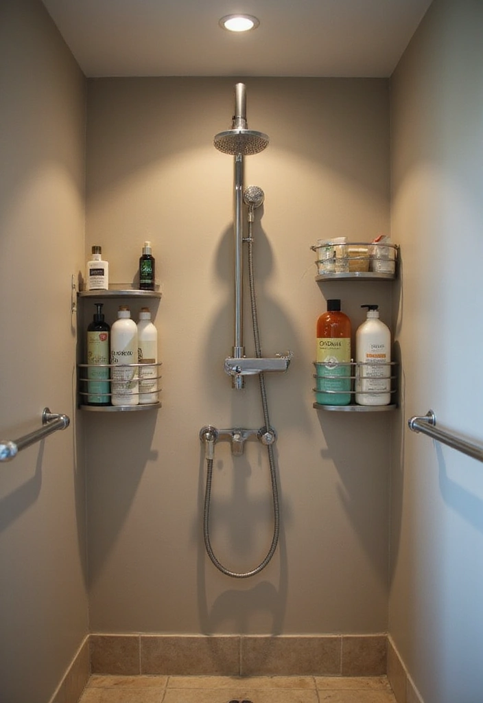 15 Tiny Bathroom Hacks That Maximize Space (Wait Until You See #5!) - 10. Use Shower Caddies Effectively