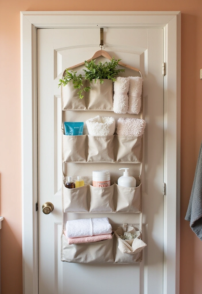 15 Tiny Bathroom Hacks That Maximize Space (Wait Until You See #5!) - 5. Over-the-Door Organizers