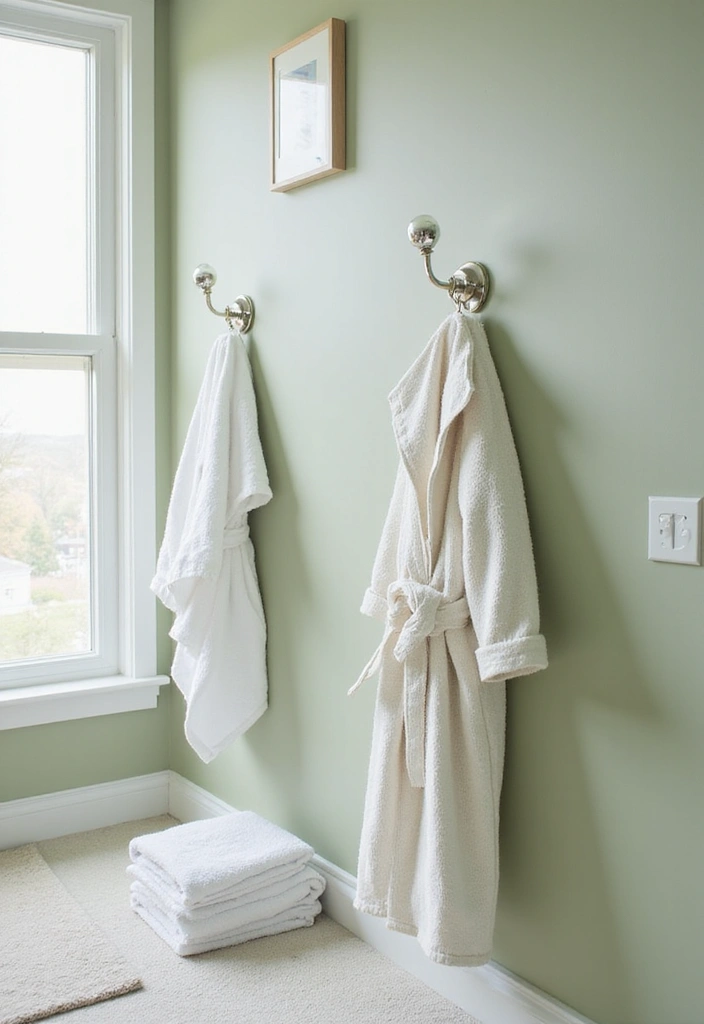 15 Tiny Bathroom Hacks That Maximize Space (Wait Until You See #5!) - 8. Wall-Mounted Hooks for Towels