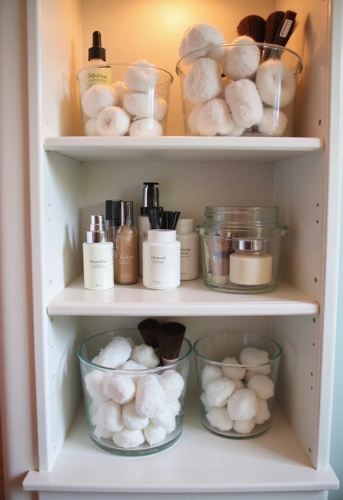 15 Tiny Bathroom Hacks That Maximize Space (Wait Until You See #5!) - 6. Use Clear Containers for Visibility