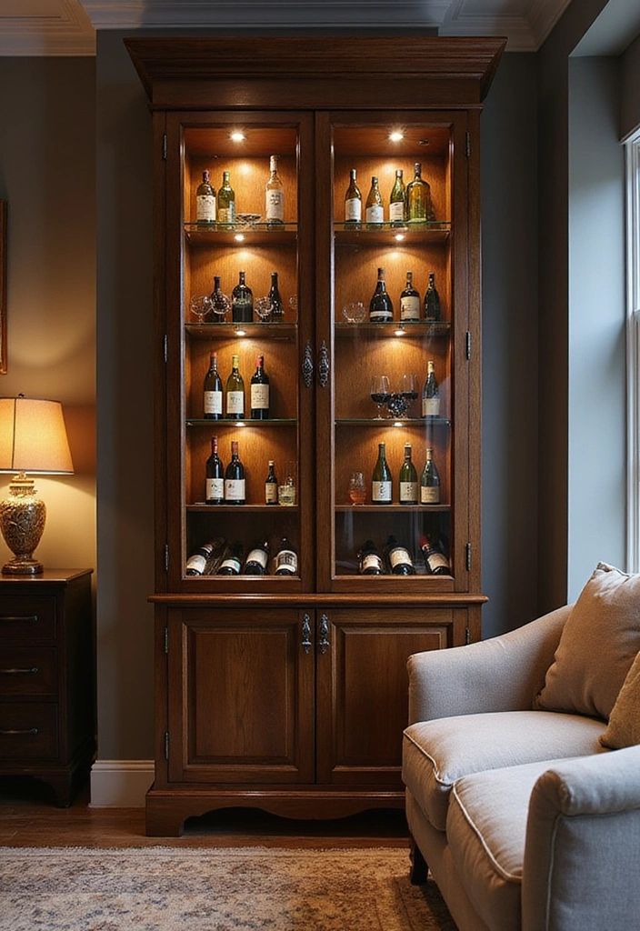 5 Modern Wine Storage Ideas That Are Both Functional and Chic (Check Out #3!) - 2. Elegant Glass Wine Cabinets