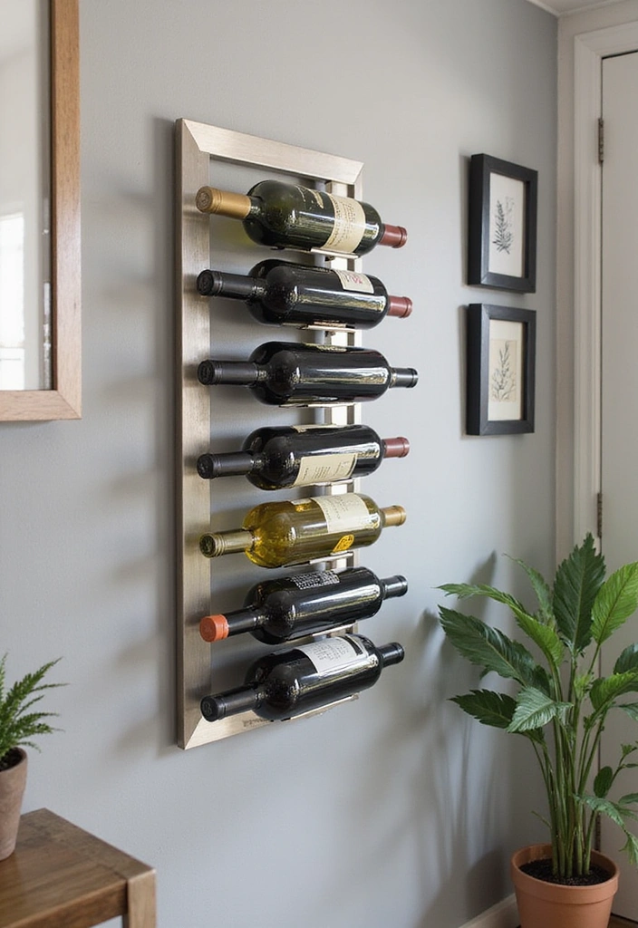 5 Modern Wine Storage Ideas That Are Both Functional and Chic (Check Out #3!) - 1. Sleek Wall-Mounted Wine Racks