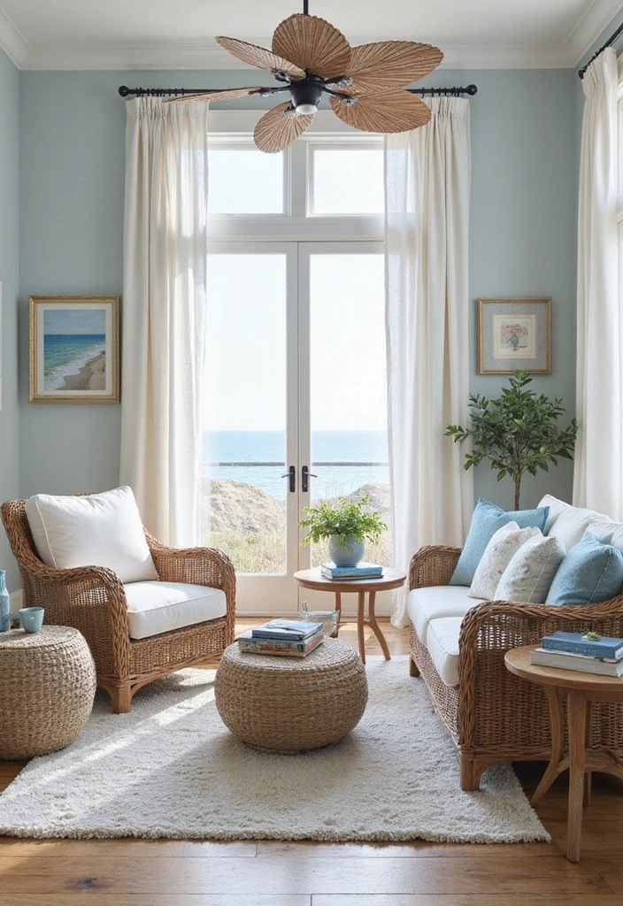 20 Aesthetic Room Ideas That'll Make You Want to Redecorate Right Now! - 14. Coastal Retreat